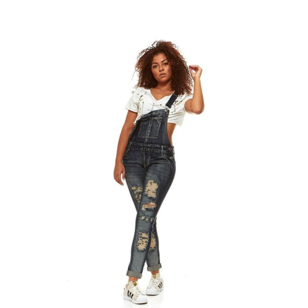 Distressed Overalls
